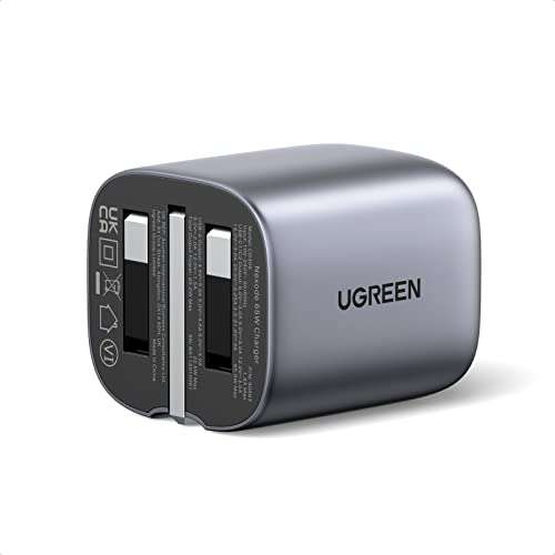 UGREEN USB C Charger 65W Foldable Nexode GaN 3-Port Charger Plug Fast Power Adapter - £38.23 - Sold by UGREEN GROUP LIMITED UK / FB Amazon