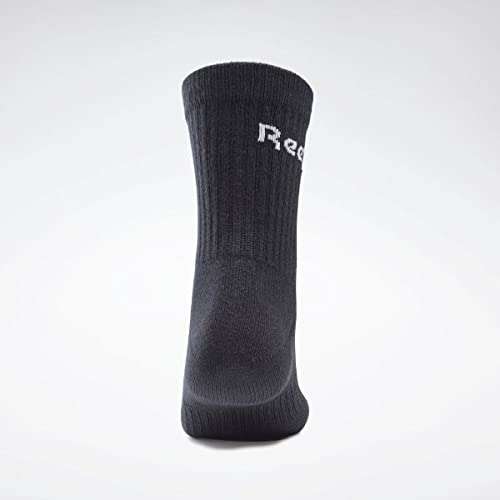 Reebok Unisex Active Core 3 Pairs Crew Socks - £4 @ Amazon