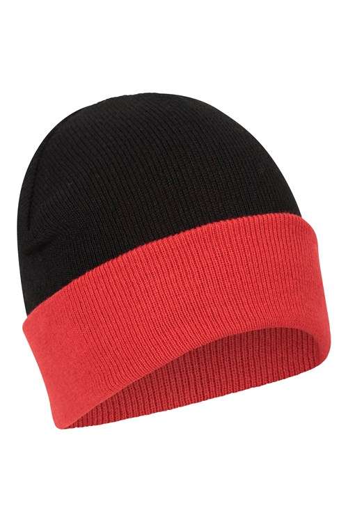 Augustine Beanie Hat, in Active Red or Petrol, With Code