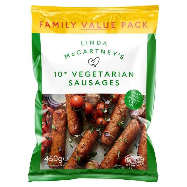Linda McCartney's 10 Vegetarian Sausages 450g £2 @ Sainsbury's