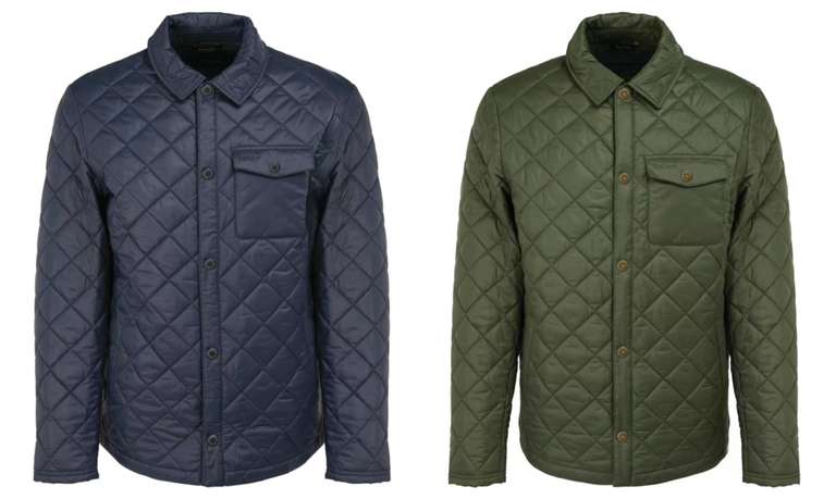 Barbour Mens Newbie Quilted Jacket (Navy/Olive - Sizes S-XXL)