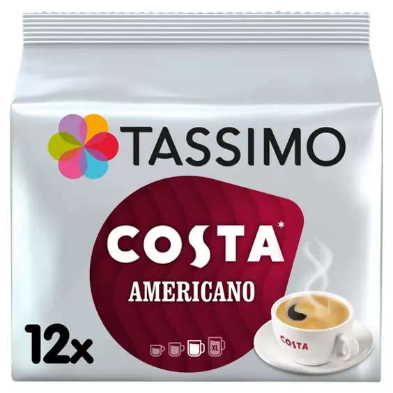 Tassimo Costa Costa coffee pods x 12 (or 6 cappuciino) £3 after cashpot - Asda (£4.50 but get £1.50 back In Cashpot Reward)