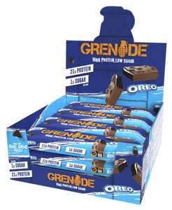 Grenade Oreo High Protein, Low Sugar Bar - 24 x 60g x2 £45 (£36 with newsletter sign up) @ Grenade