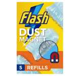 Flash Dust Magnet Duster Refill 5 Pack - £3.50 Clubcard Price @ Tesco