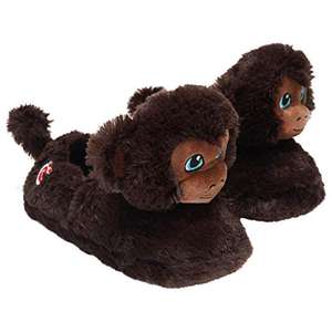 Build-A-Bear BRX377-10-11 - BAB Monkey Slipper UK Kids Size 10-11 £5 - Sold by Kidco / fulfilled By Amazon