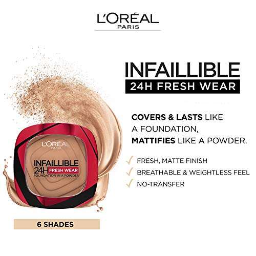 Loreal paris infalliable 24h foundation in a powder in shade 120 Vanilla £9.27 / True Beige + Other £9.99 @ Amazon