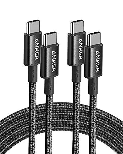 Anker 333 USB C to USB C Charger Cable 6ft 100W, 2pk £10.99 with voucher Dispatches from Amazon Sold by AnkerDirect UK - Prime Exclusive