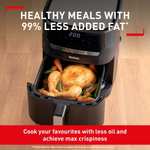 Tefal Easy Fry Precision 2-in-1 Digital Air Fryer and Grill 4.2 Litre Capacity 8 Programs inc Dehydrator Black EY5058, 1550W
