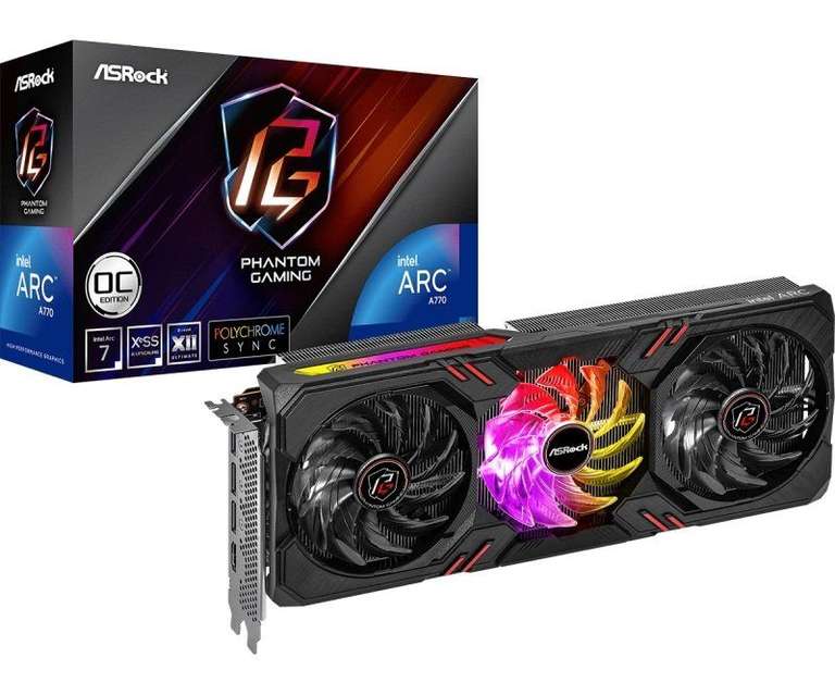 Asrock A770 Phantom Gaming D 8GB OC Graphics Card £ 229.98 + £3.49 delivery (UK Mainland) @ Ebuyer