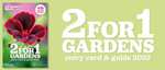 Free 2-for-1 Gardens Entry Card + free seeds with £5 Gardeners' World Magazine sub: 3 issues for £5 (much cheaper than single copy)
