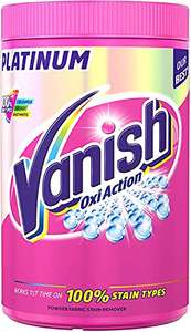 Vanish Platinum Fabric Stain Remover Oxi Action Powder, 1.4kg £8.50 (£7.65 or less with subscribe and save) @ Amazon