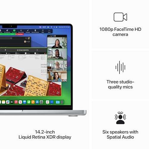 Apple 2023 MacBook Pro laptop M3 Pro chip with 11‑core CPU, 14‑core GPU: 14.2-inch Liquid Retina XDR display 18GB Silver