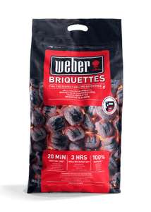 Weber Briquettes 8kg x 4 bags £40 Delivered With Code @ Dobbies Garden Centre