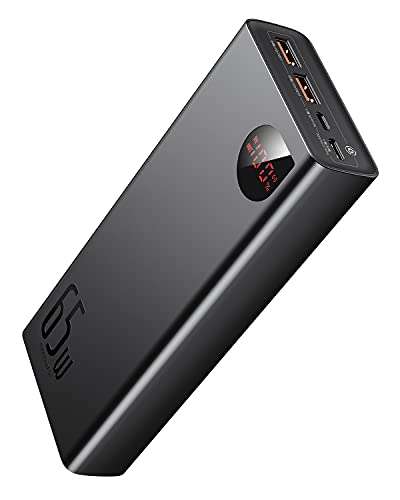Baseus Power Bank, 65W 20000mAh USB C Portable Charger, PD3.0 £42.49 - Sold by Baseus UK Official / Fulfilled By Amazon