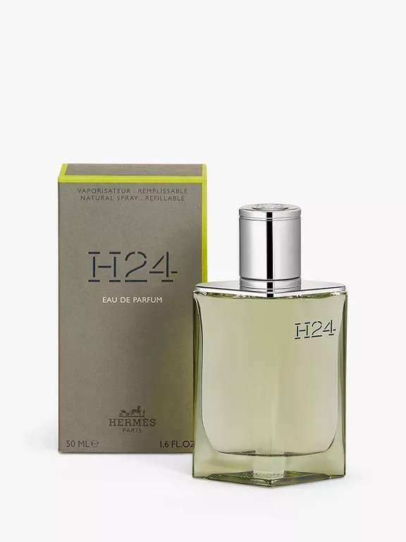 Hermès H24 Eau de Parfum Natural Spray, Refillable, 100ml - £88.40 @ John Lewis & Partners