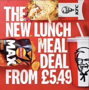 KFC Lunch Deal (Weekdays only until 3pm), At Participating Restaurants, Prices May Vary, Collection Only