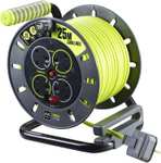 Masterplug Pro-XT 25m Four Socket Open Cable Reel Extension Lead with handle = £25 / £22.50 with newsletter code (free collection) @ Wilko