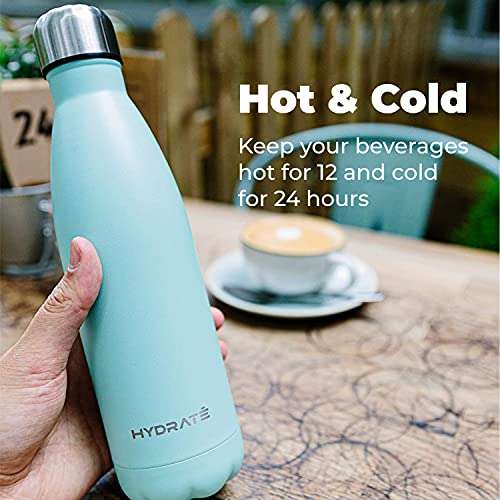 Hydrate 340ml Insulated Travel Reusable Coffee Cup with Leak-Proof Lid, Mint Green