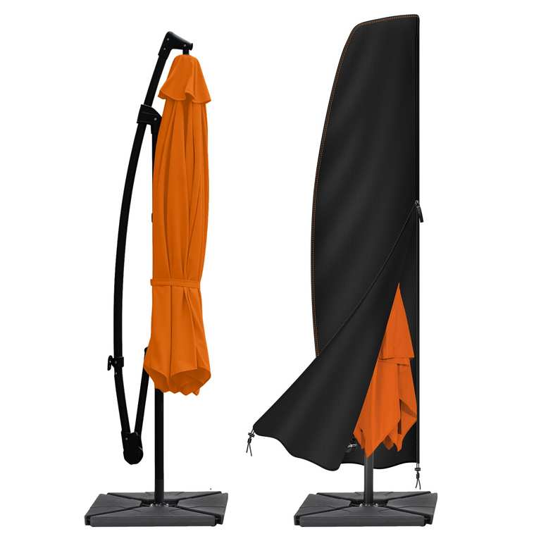 Enzeno Parasol Cover Waterproof,Outdoor Garden Umbrella Cover, Anti-UV, Windproof 205x75x45/32cm - Sold by ZZHHK-EU / FBA
