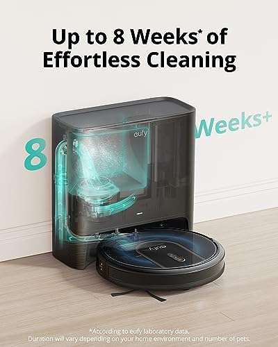 eufy RoboVac G30+ Self-Emptying Robot Vacuum Cleaner, Dynamic Navigation, Strong Suction, Wi-Fi, Carpets and Hard Floors @ Anker / FBA