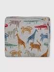 Pure Cotton Animal & Dot Reversible Blanket - £4 (Free Click & Collect) @ Argos