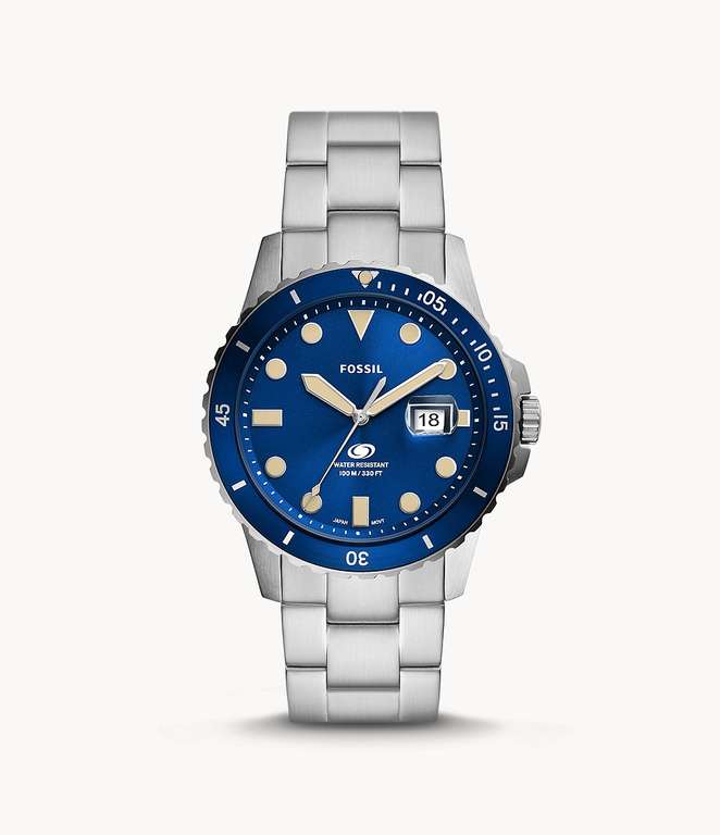 Fossil Blue Three-Hand Date Stainless Steel Watch - £88.65 Delivered - @ Fossil