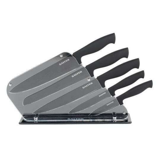 Salter 5-Piece Knife Block - Black £24.99 Free Click & Collect / £4.95 Delivery @ Robert Dyas