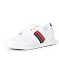 Tommy Hilfiger - Lightweight Leather Sneaker - 45% Polyurethane, 35% Leather, 20% Polyester - Ultra-Comfortable Men's Trainers
