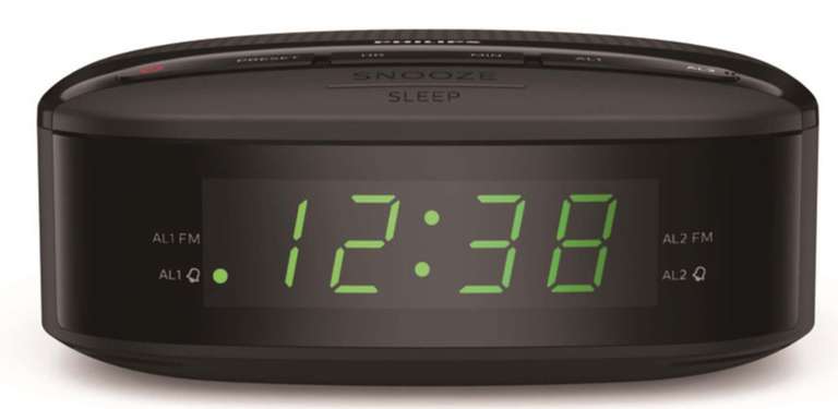 Philips TAR3205/05 FM Clock Radio with Dual Alarm - £12.99 + Free click and collect @ Argos