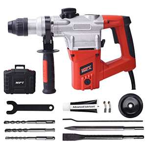 MPT 1 Inch SDS-Plus 1050W Heavy Duty Rotary Hammer Drill,3 Function with Case £34.99 with voucher @ Amazon