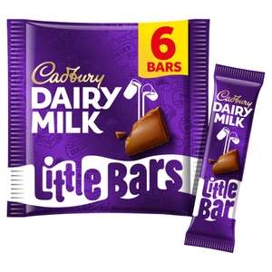 Cadbury Dairy Milk Little Bars Chocolate 6 x 18g (108g)