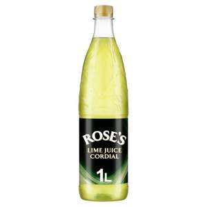 Roses Org. Lime Juice Cordial 1Ltr £1.50 Clubcard Price @ Tesco