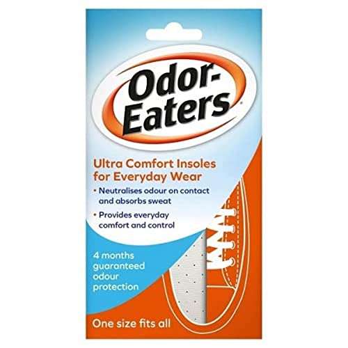 Odor-Eaters Ultra Comfort, Odour-Destroying, Deodorising Comfort Insoles £2.81 @ Amazon