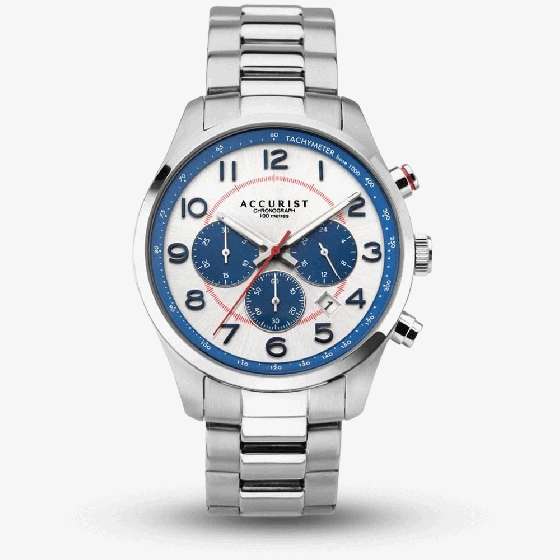 Accurist Men's Stainless Steel Sports Watch - Free Collection | hotukdeals