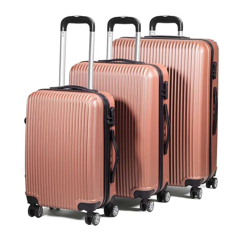 SA Products 3 piece Hard Shell Suitcase Set - Sold & Dispatched by SA Products
