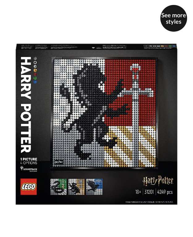 LEGO Art Harry Potter Hogwarts Crests Set 31201 - £75 @ George