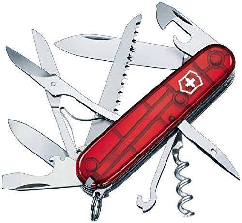 Victorinox Huntsman Swiss Army Pocket Knife, Medium, Multi Tool, 15 Functions, Large Blade - £29.99 @ Amazon