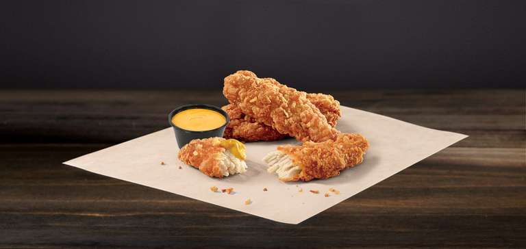 3 Crispy Chicken tenders & Dip Via App