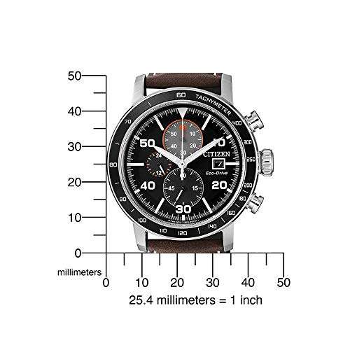 Citizen Mens Chronograph Eco-Drive Watch with Leather Strap - £129.12 - Sold and Fulfilled by Amazon EU @ Amazon