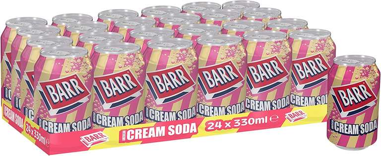 BARR American Cream Soda 24x330ml £7/ £6.30 Subscribe & Save @ Amazon