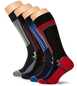 FM London 4-Pack Mens Thermal Ski Socks £9.99 Prime + £4.49 Non Prime @ Amazon
