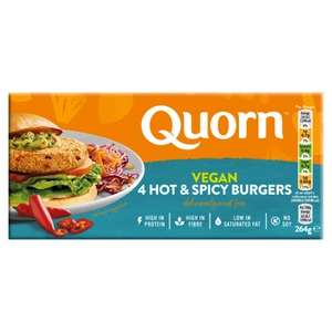 Quorn Vegan/Vegetarian/4 Hot & Spicy Vegan Burgers 264g/Vegan Chicken Pieces 280g/Vegan10 Fishless Fingers 200g + 1 other £1.75 Each @ Asda