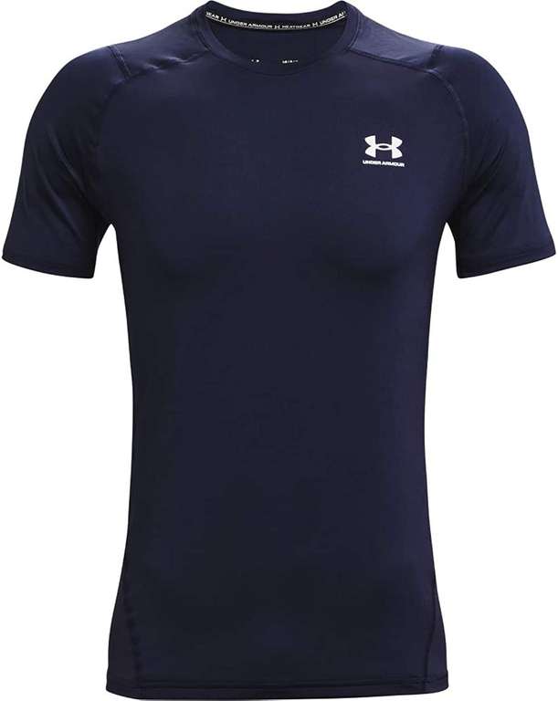 Navy Under Armour Men's UA HG Armour Fitted SS, Mens' Running compression Top (XS, M & L) £14 from Amazon