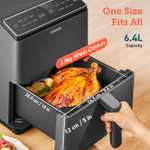 COSORI Smart Air Fryer Oven Dual Blaze 6.4L, Double Heating Elements, Cookbook, No Shaking & No Preheating, APP Control, 12 Functions, Air