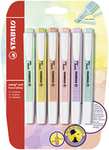 Highlighter - STABILO swing cool Pastel - Pack of 6 - Assorted Colours