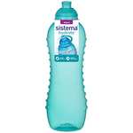 Sistema Twist 'n' Sip Squeeze Sports Water Bottle, Leakproof Water Bottle, BPA-Free, Assorted Colours, 620 ml