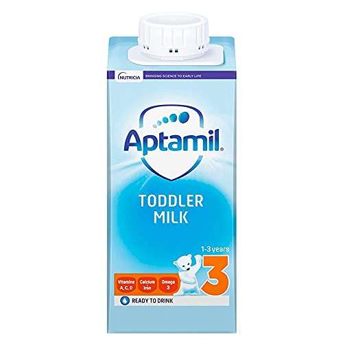 Aptamil 3 Toddler Baby Milk Ready to Use Liquid Formula Pack Of 15x 200ml Bottles £2.25 @ Amazon