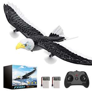 DEERC RC Plane, Remote Control Eagle Plane, RTF Airplane, 2.4ghz Flying Brid with 2 Batteries & Propeller - w/ Voucher , By Funny fly EUR