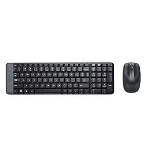 Logitech MK220 Compact Wireless Keyboard and Mouse Combo for Windows, 2.4 GHzWireless with Unifying USB-Receiver, Compatible with PC, Laptop