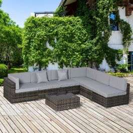 Outsunny Wicker Rattan Sectional Sofa Furniture Set £599 + £3.95 delivery (UK Mainland) @ Online Home Shop